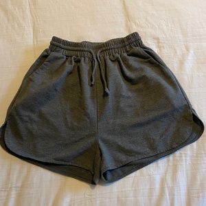 Woman's Grey Sweatpant Shorts